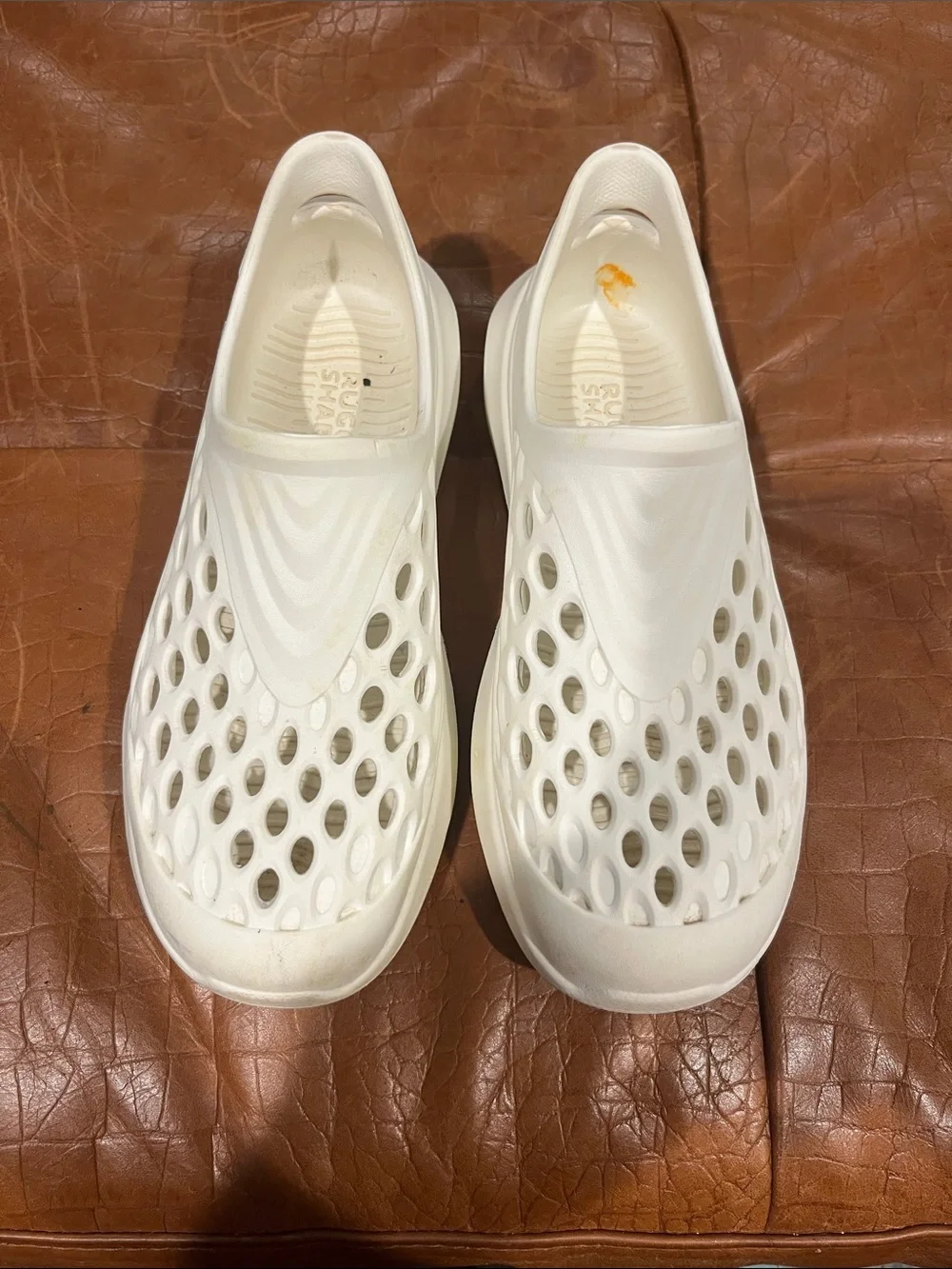 Kids White Slip-On Vent Mesh Water Shoes
